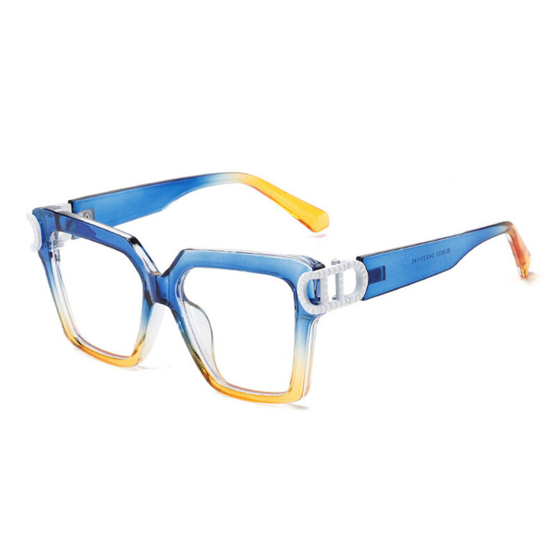 Jonath Square Blue Glasses