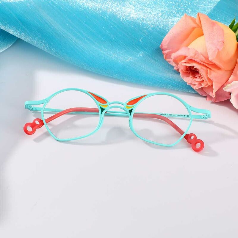 Maria Geometric Blue Glasses