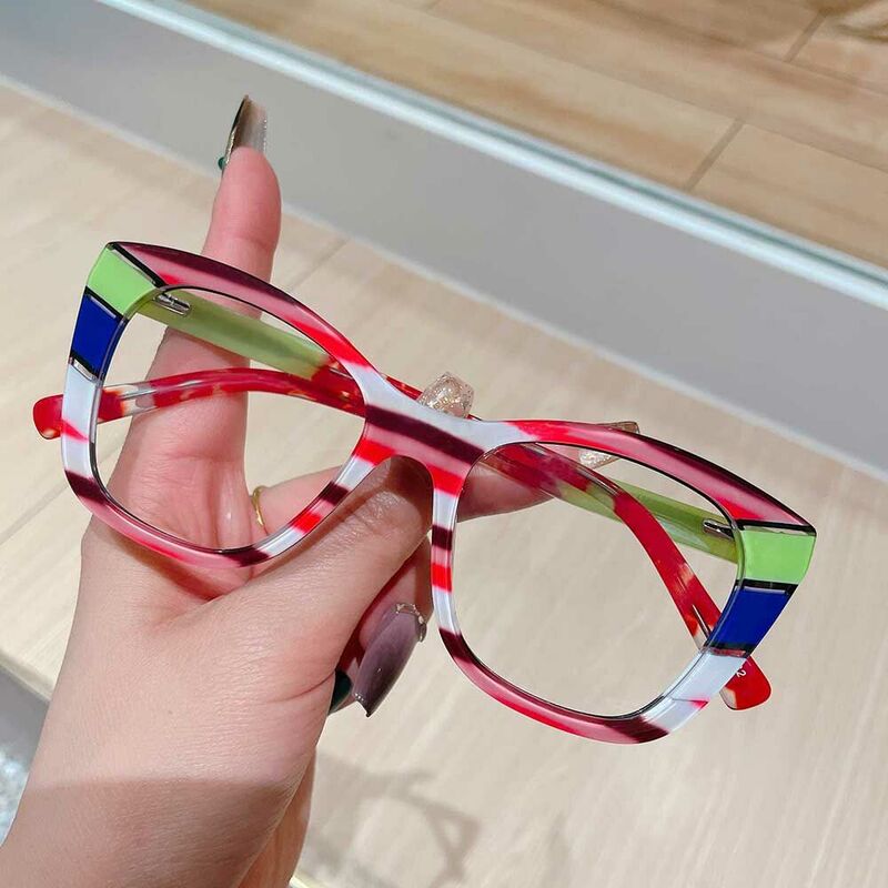 Andrew Cat Eye Rote Brille