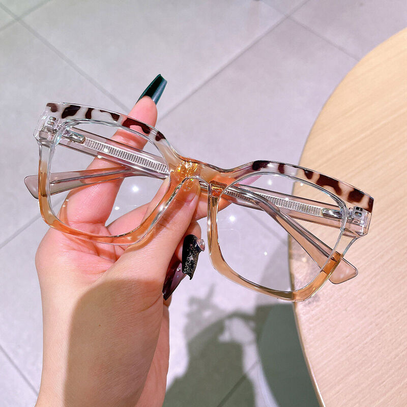 Gustave Cat Eye Brown Glasses
