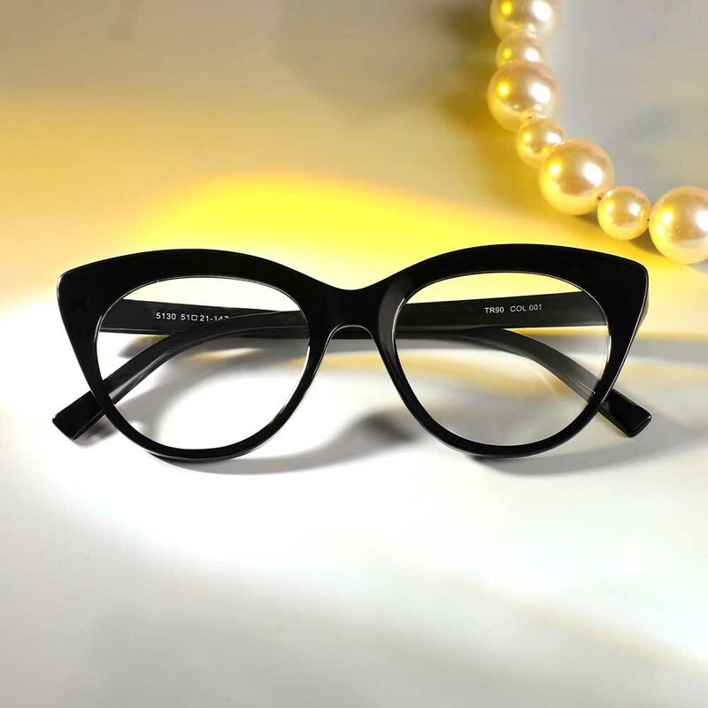 Lunettes de Vue Eleanore Cat Eye Noir