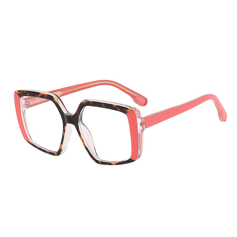 Stancho Geometric Orange Glasses