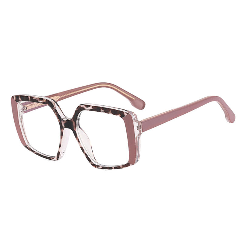 Stancho Geometric Brown Glasses