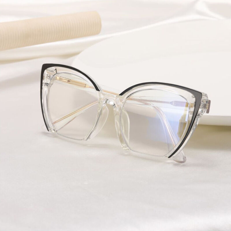 Alice Cat Eye Transparent Glasses