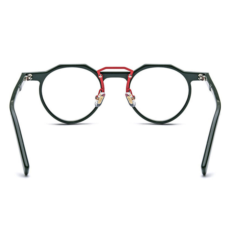 Antony Round Green Glasses