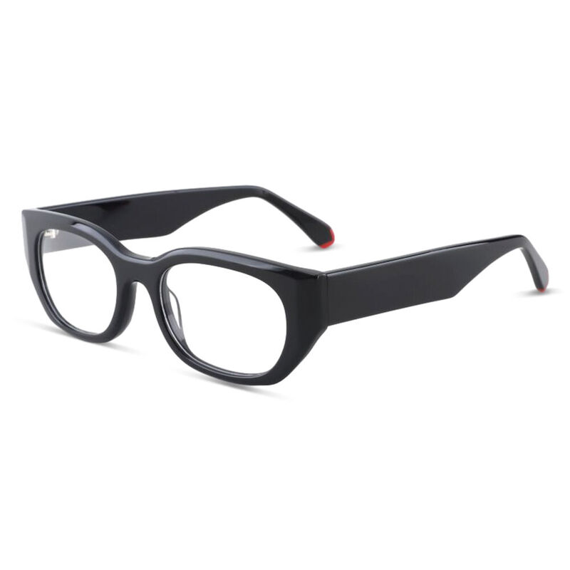 Orton Oval Black Glasses