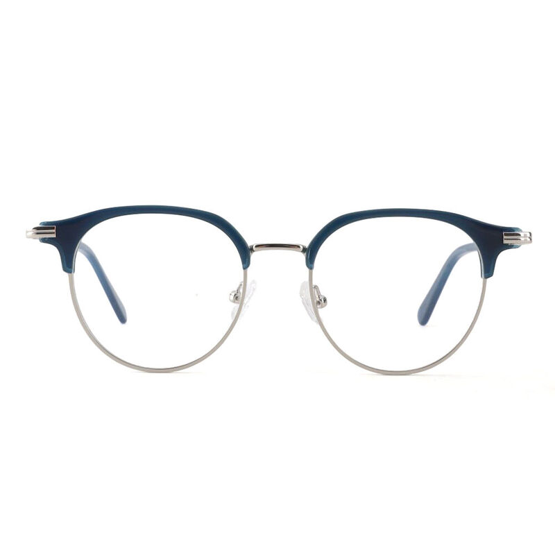 Contour Browline Blue Glasses