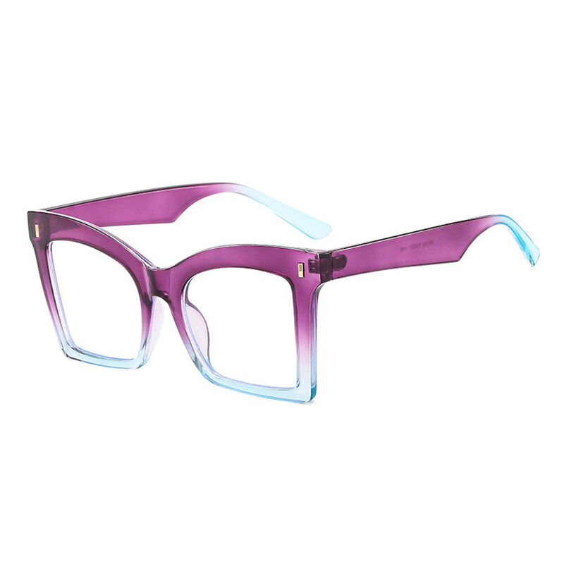 Sami Cat Eye Purple Glasses