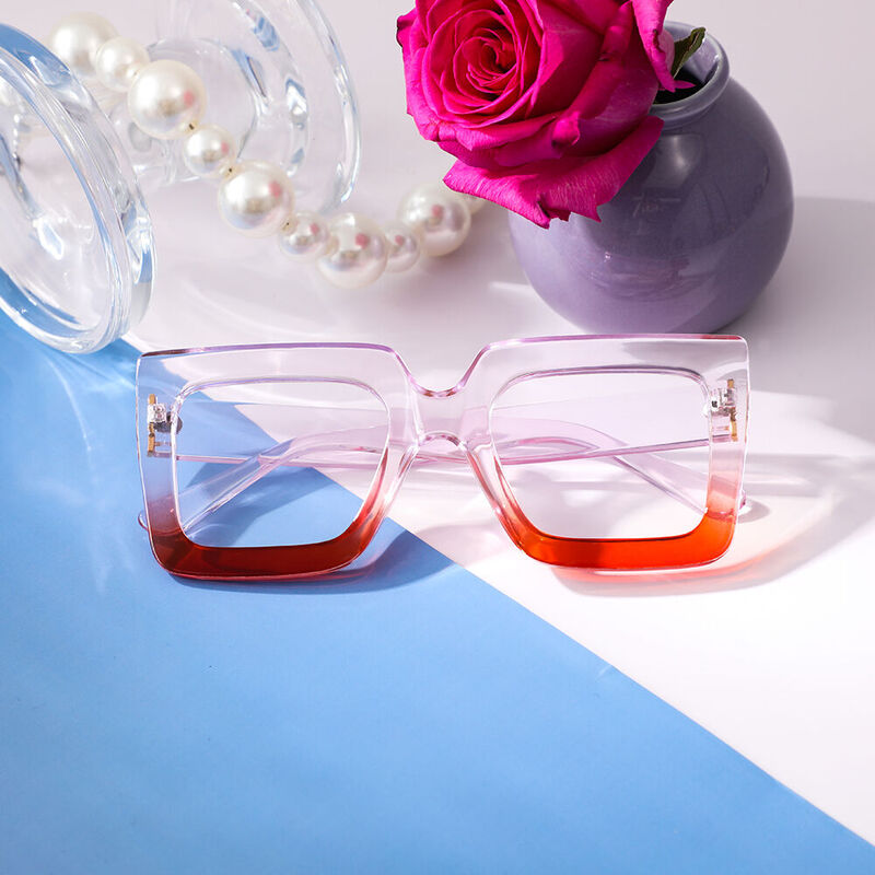 Quie Square Purple Glasses