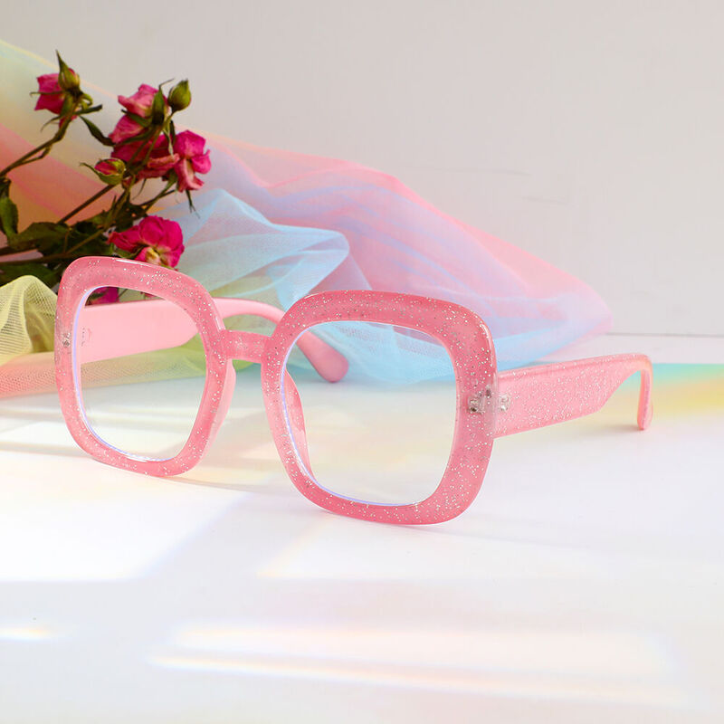 Patrick Square Pink Glasses