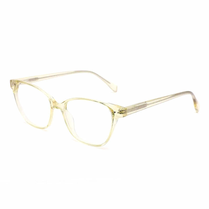 Adams Cat Eye Yellow Glasses