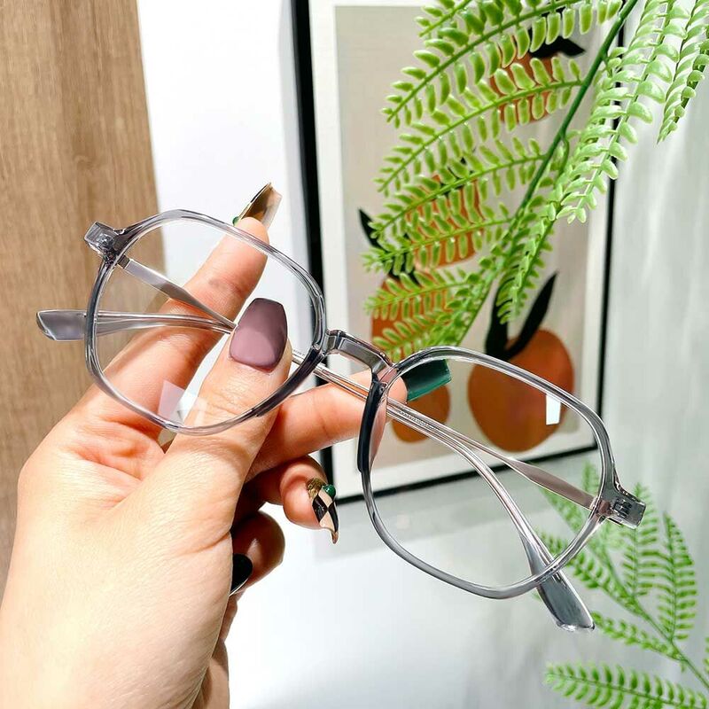 Virgil Geometric Gray Glasses