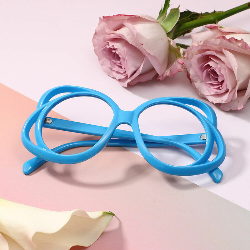 Gafas Graduadas Redondas Azules Harold
