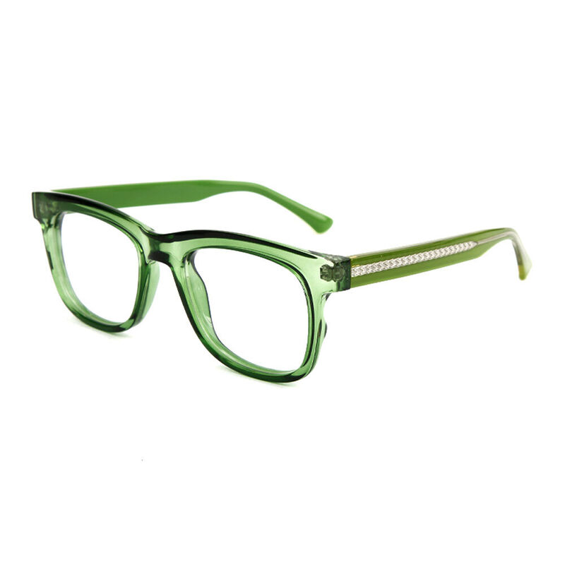 Luther Quadratische Grüne Brille