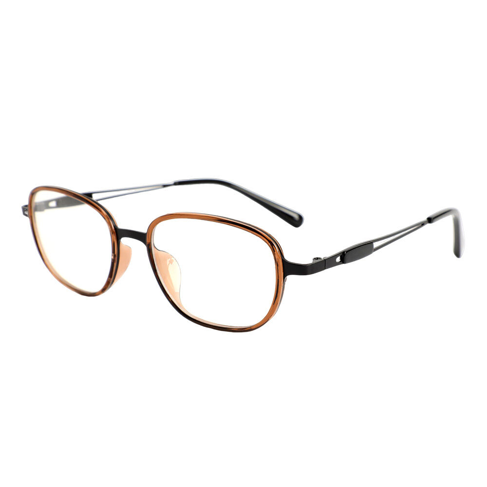 Marjorie Rechteckige Braune Brille