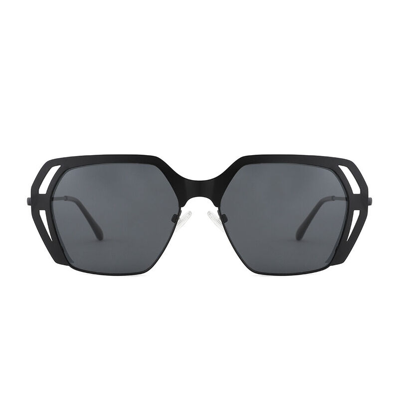 Transform Geometric Black Sunglasses
