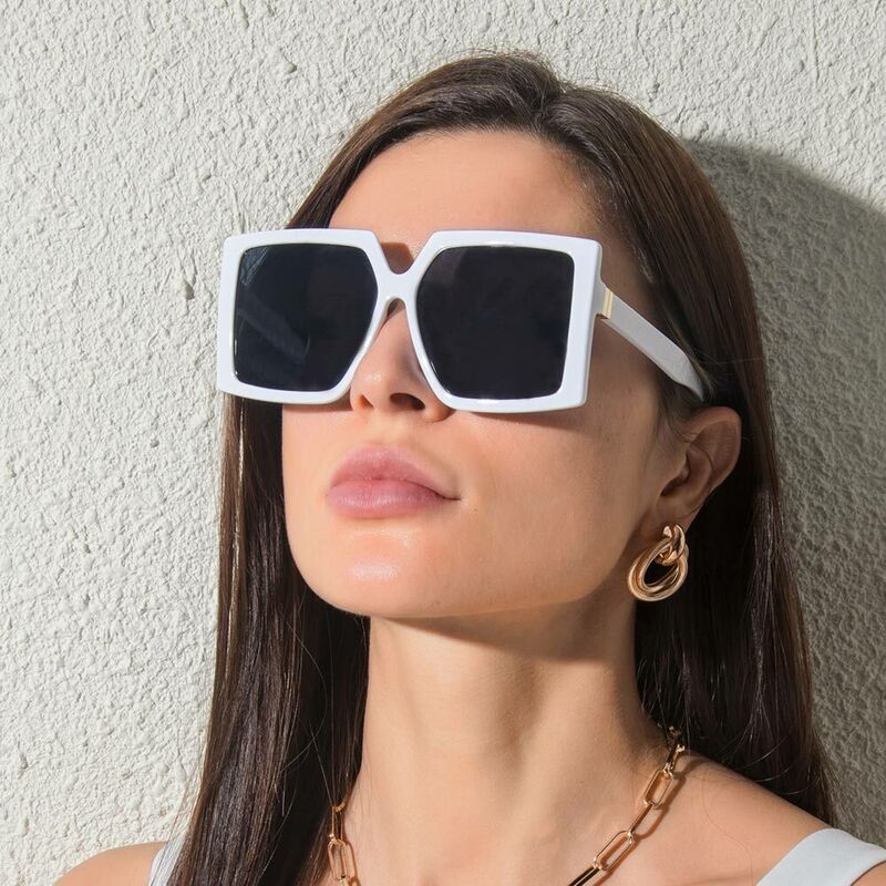 Prix Square White Sunglasses