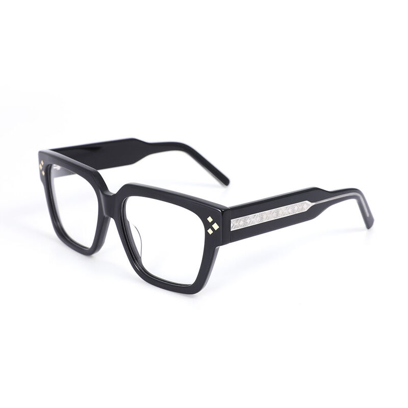 Viktor Square Black Glasses