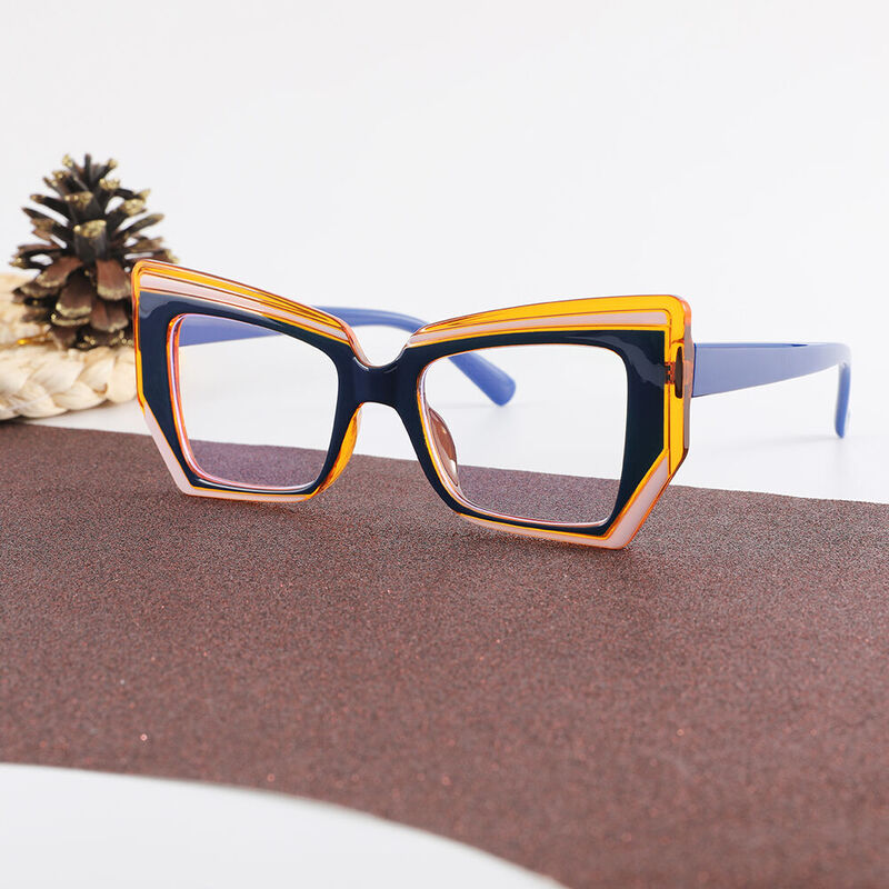 Wandy Cat Eye Blue Glasses