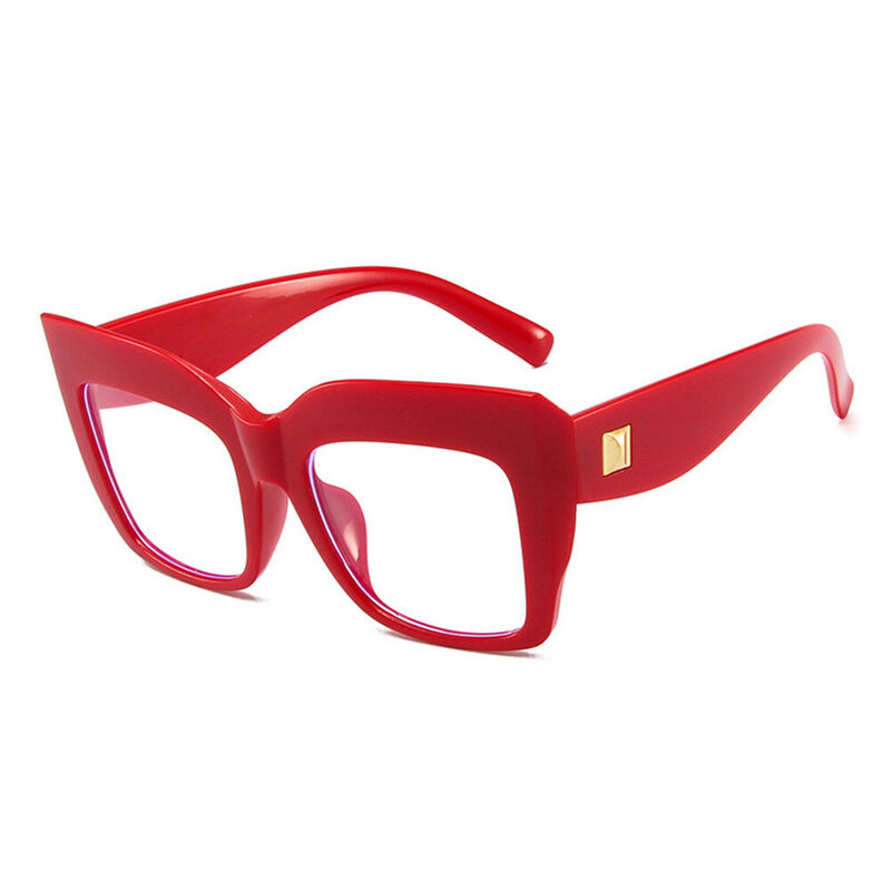 Beaufort Cat Eye Red Glasses