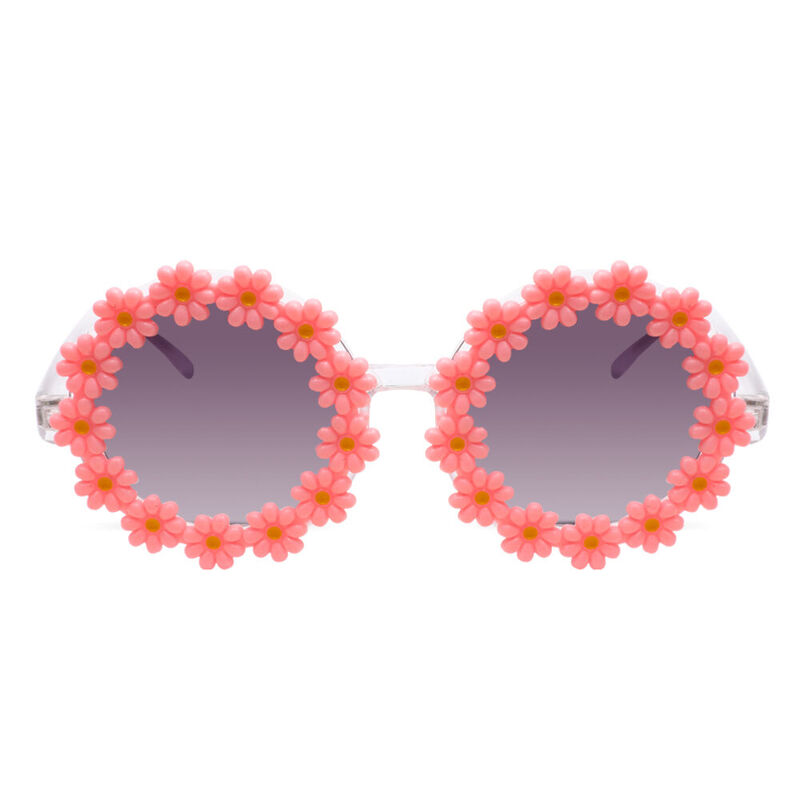 Broderia Round Pink Sunglasses