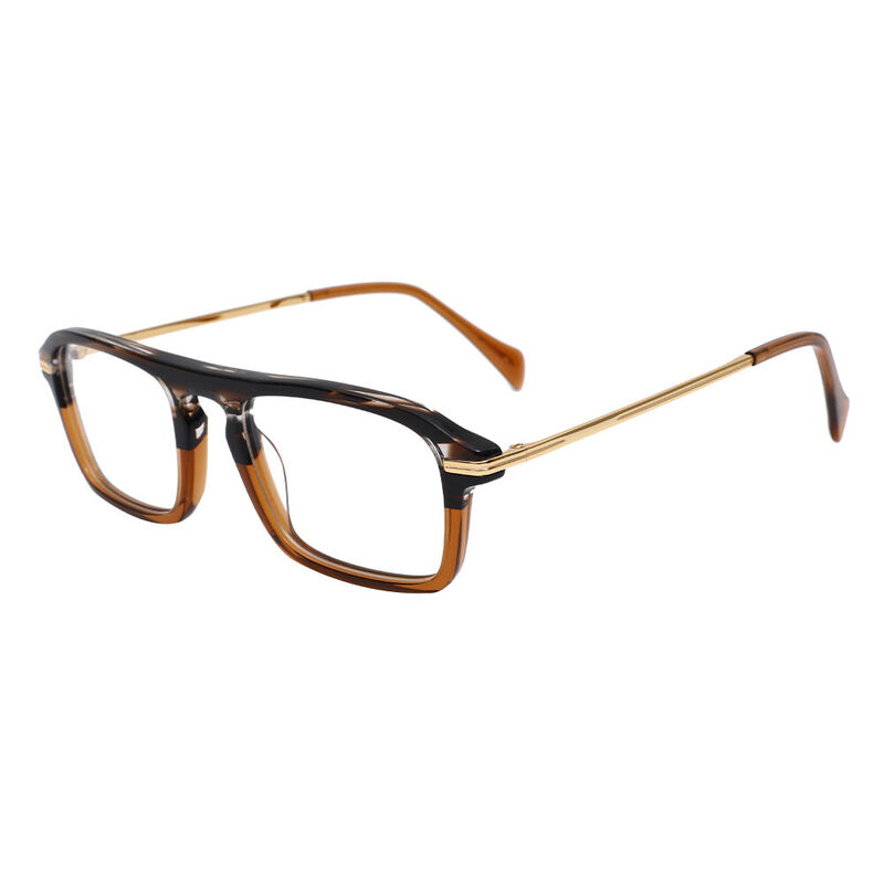 Wagne Square Brown Glasses