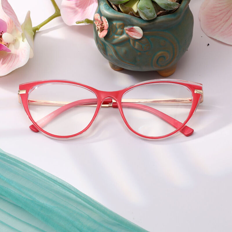 Merree Cat Eye Pink Glasses