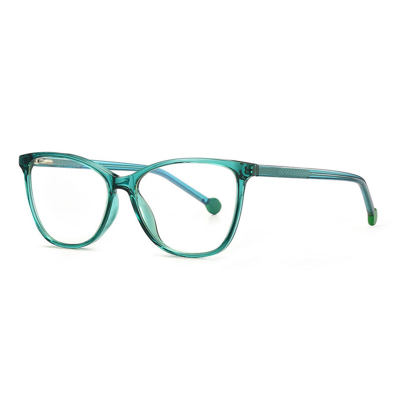 Stuart Cat Eye Green Glasses