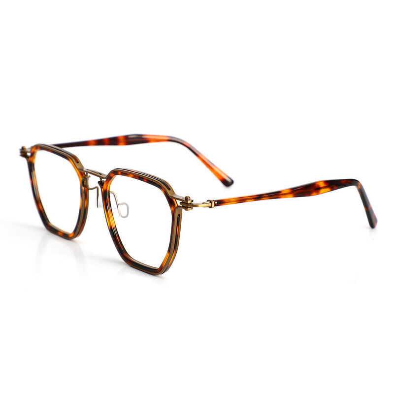 Elizabet Geometric Tortoise Glasses