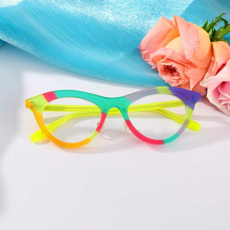 Webste Cat Eye Multicolor Glasses