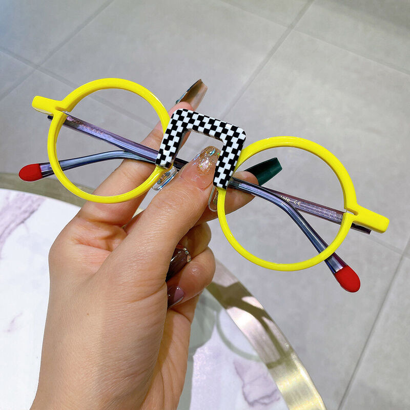 Lunettes de Vue Childe Ronde Jaune