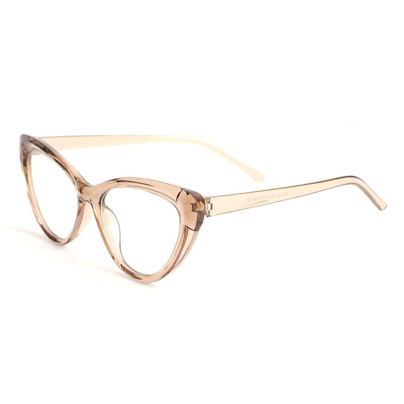 Pearl Cat Eye Braune Brille