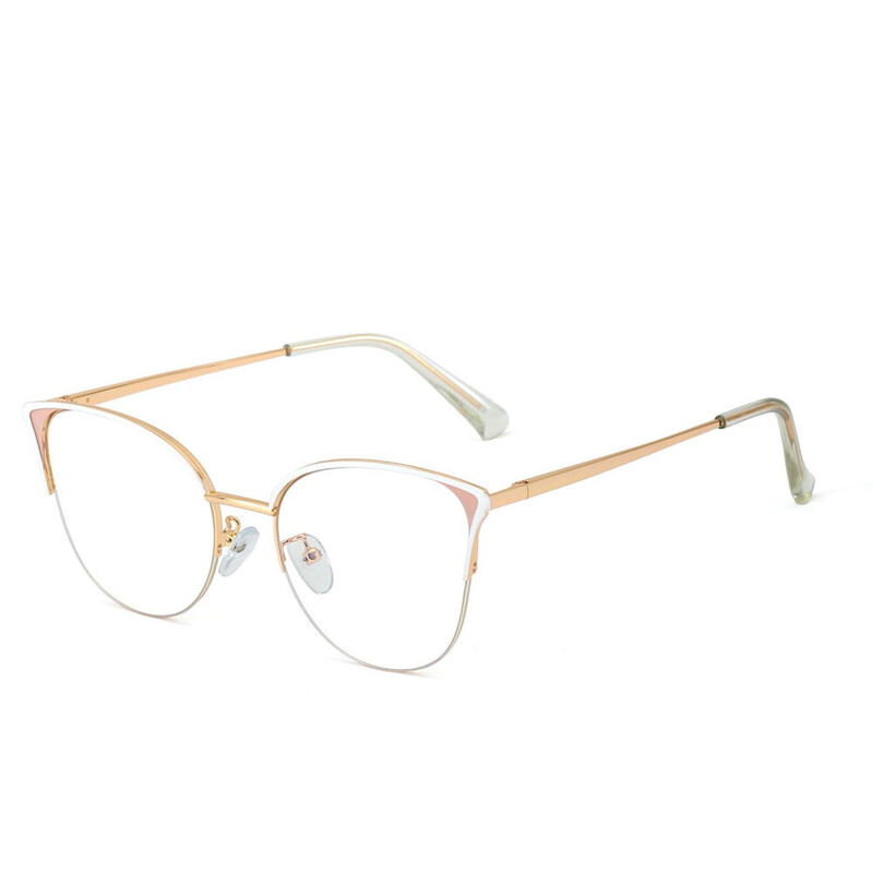 Inari Cat Eye White Glasses
