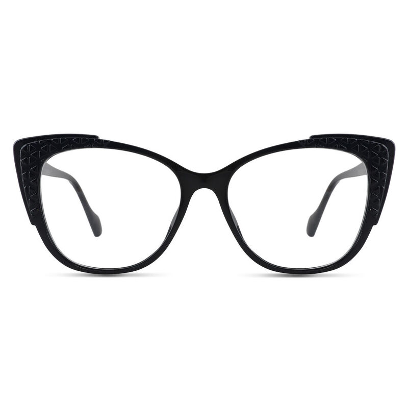 Alexia Cat Eye Black Glasses