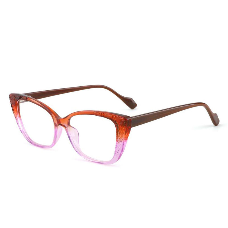 Lambert Cat Eye Brown Glasses