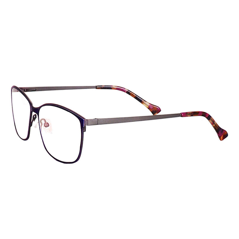 Hugee Square Purple Glasses