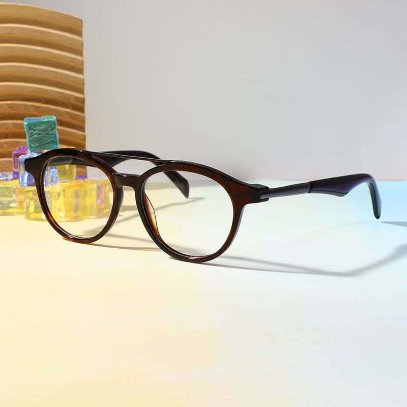 Sainsb Aviator Tortoise Glasses