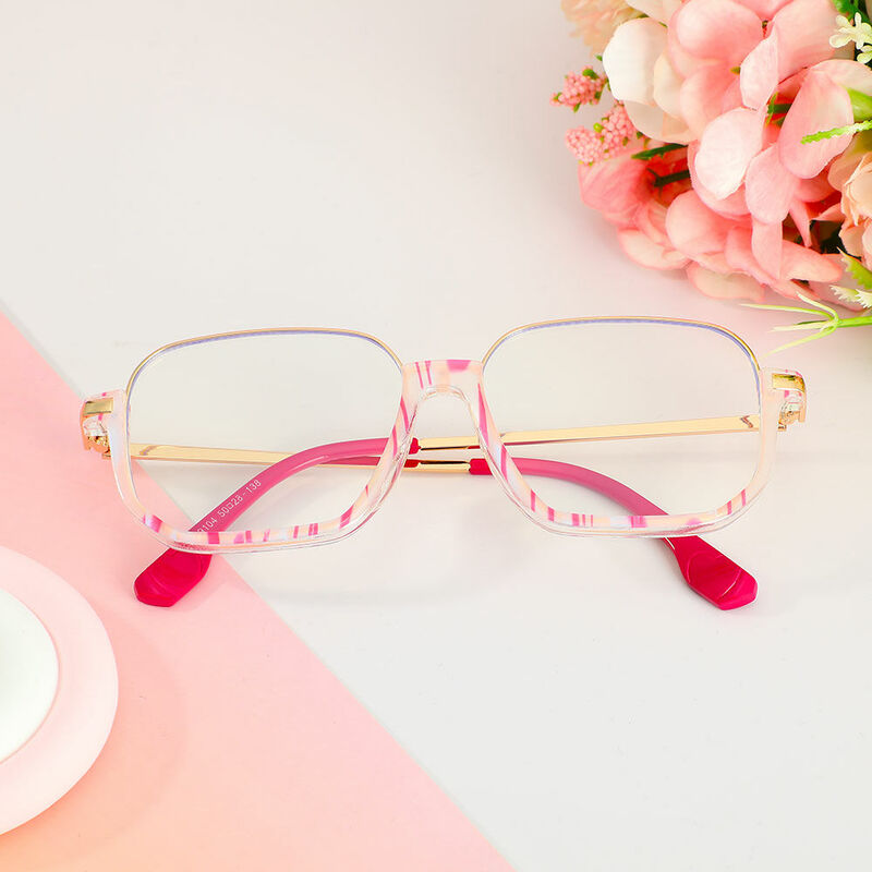 DuBois Square Pink Glasses