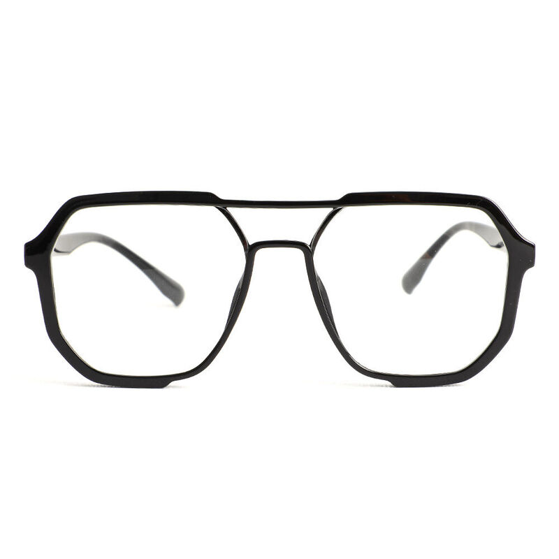 Carter Aviator Black Glasses