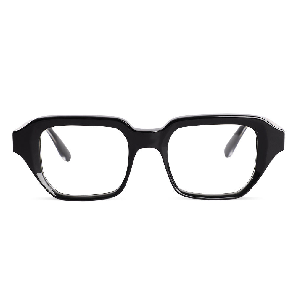 Eudor Square Black Glasses