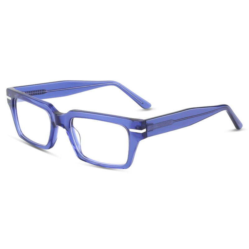 Tierney Rectangle Blue Glasses