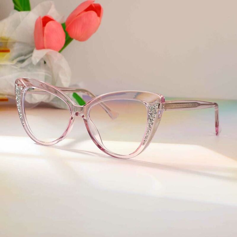 Ferguso Cat Eye Purple Glasses