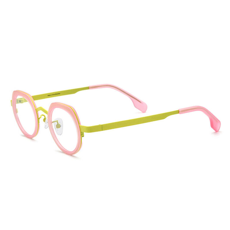 Congreve Round Pink Glasses