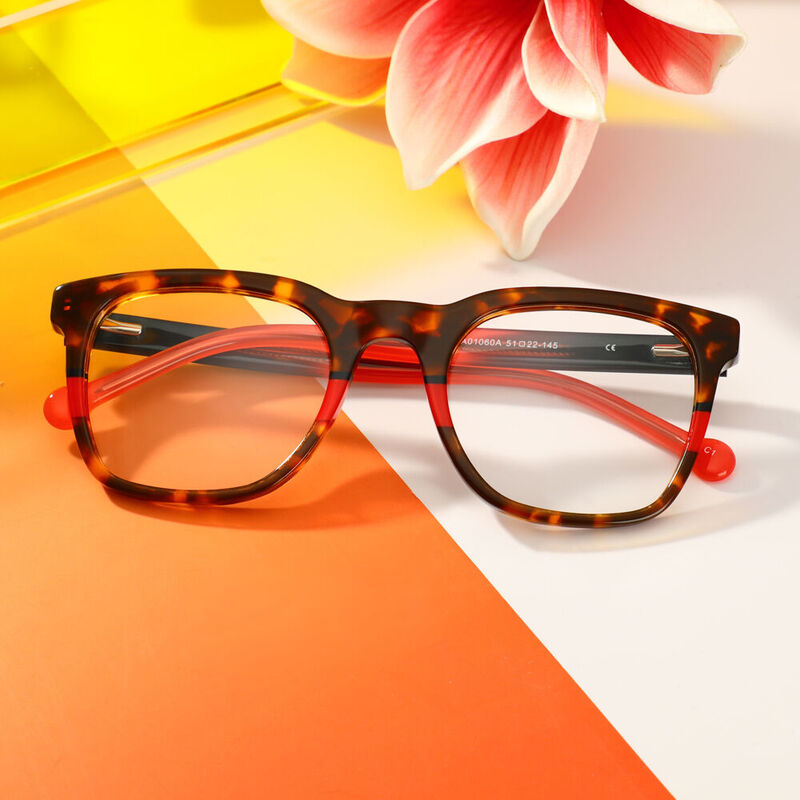 Lizzie Square Tortoise Glasses