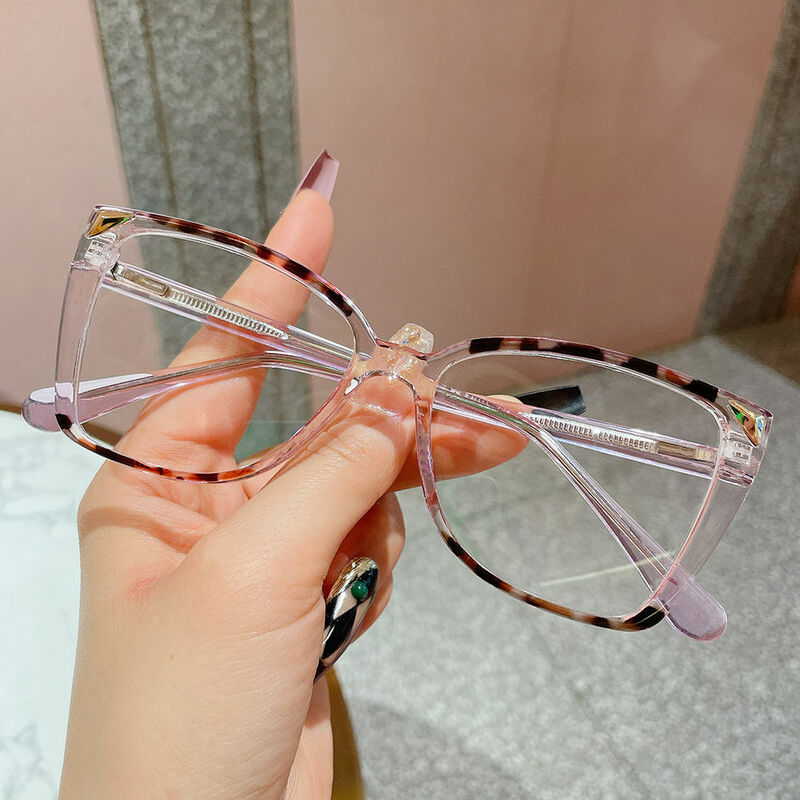 Burke Cat Eye Lila Brille