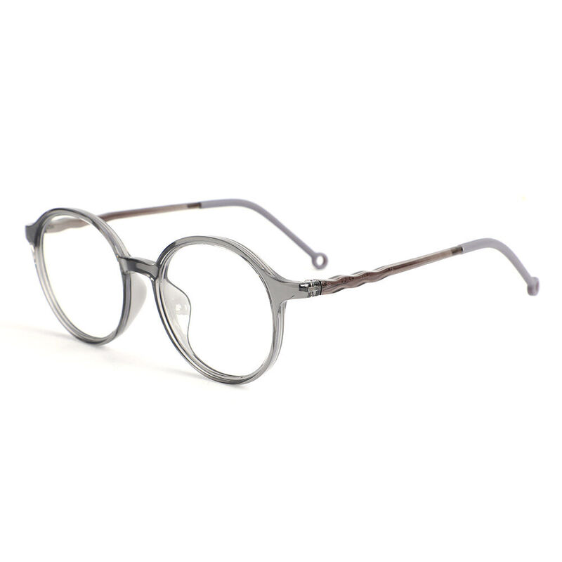 Abner Round Grey Glasses