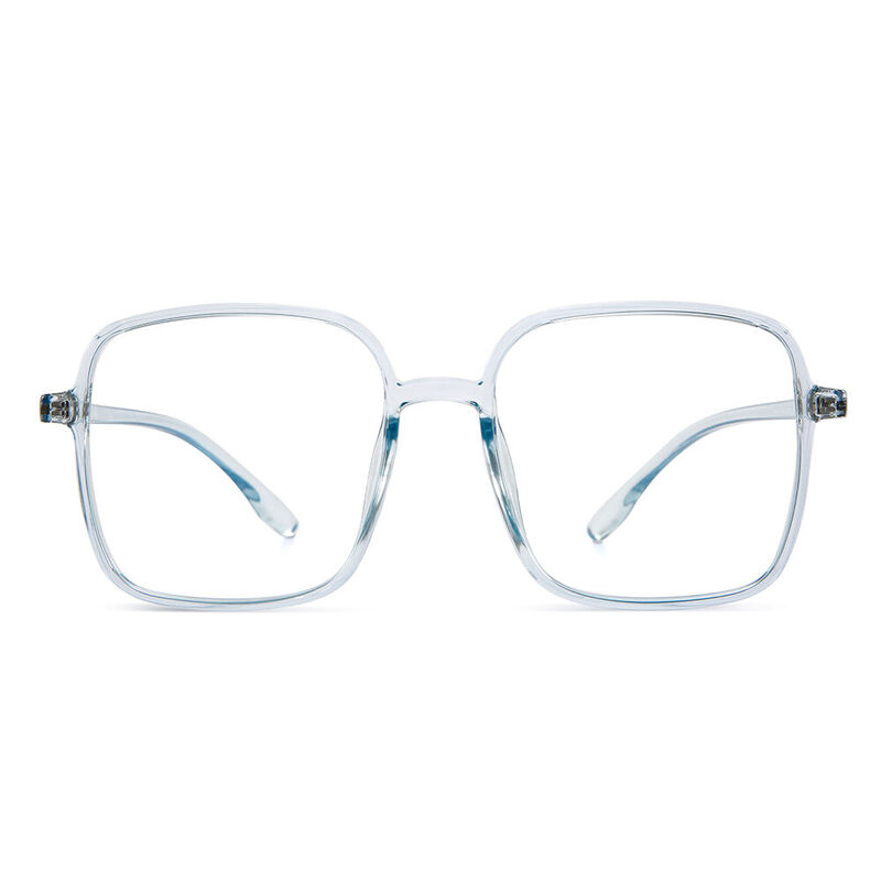 Visiona Square Clear Blue Glasses