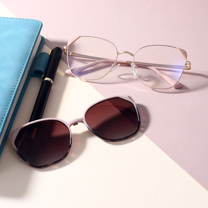 Stroll Cat Eye Brown Leopard Glasses