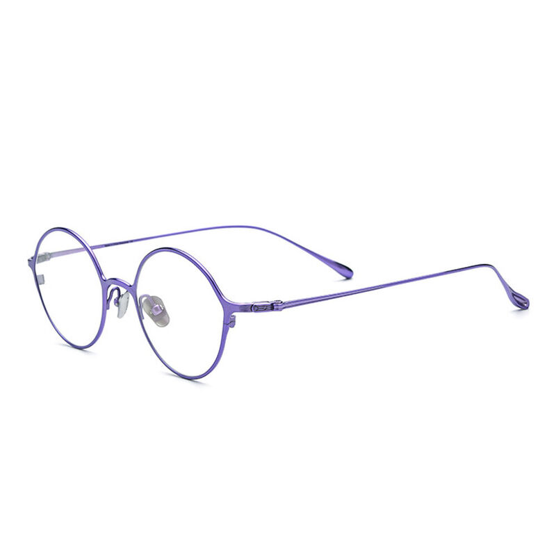 Alsie Round Purple Glasses