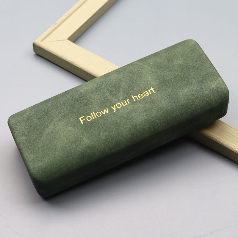Follow Your Heart Green Glasses Case